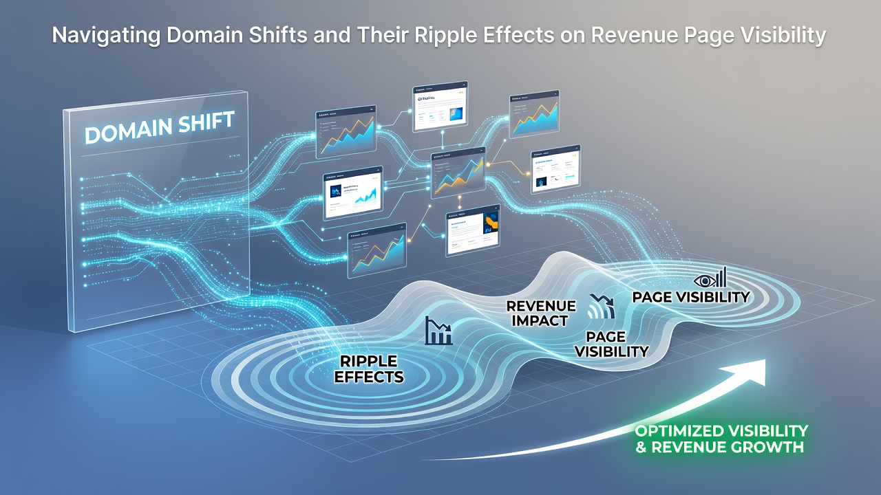 Navigating Domain Shifts and Their Ripple Effects on Revenue Page Visibility